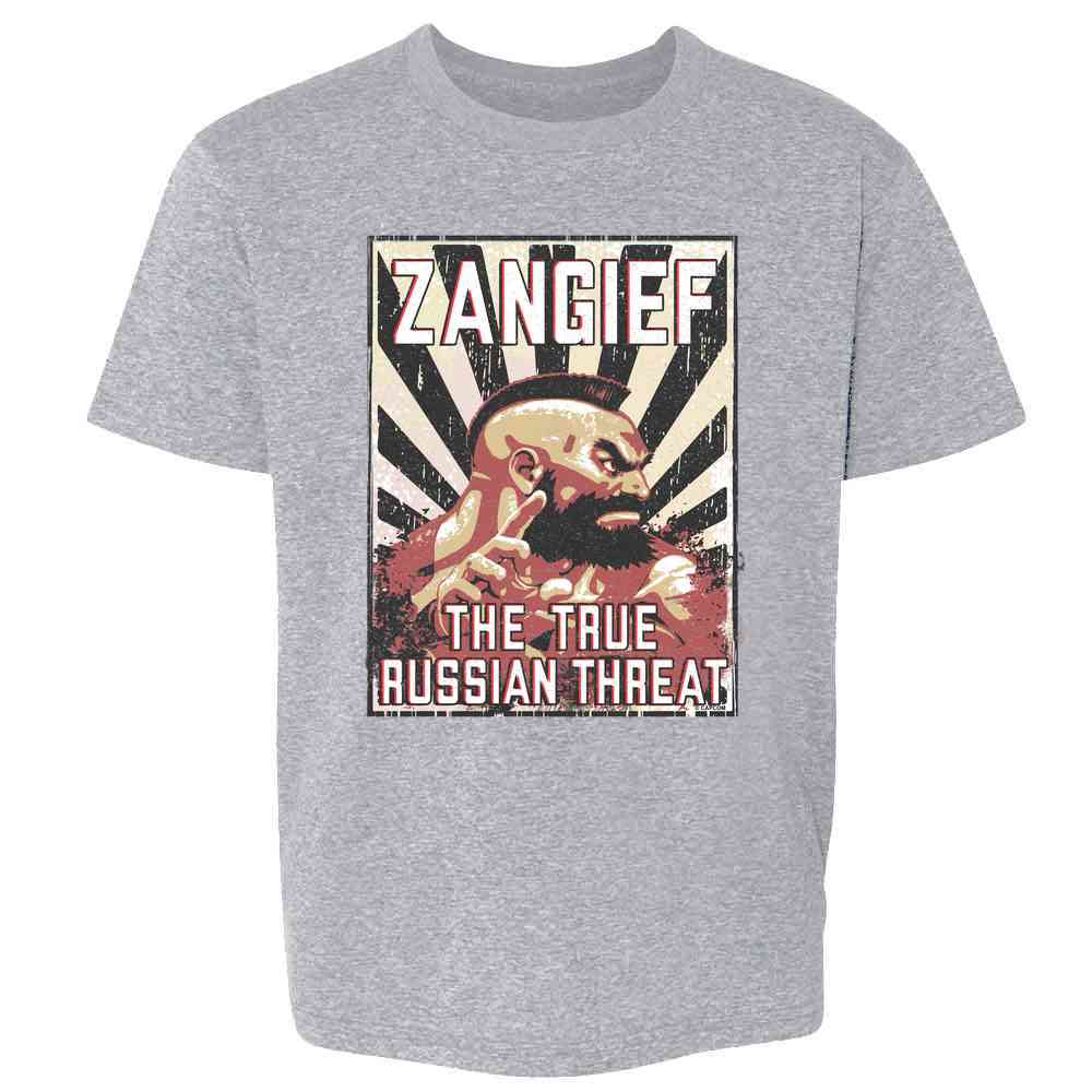 Street Fighter Zangief The True Russian Threat  Kids & Youth Tee