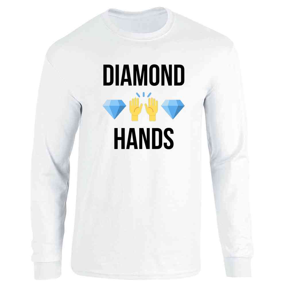 Diamond Hands Hold The Line Stock Market Meme Long Sleeve
