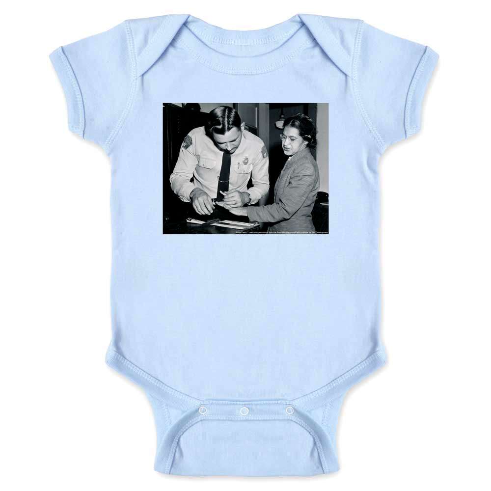 Rosa Parks Fingerprinting Mugshot Civil Rights BLM Baby Bodysuit