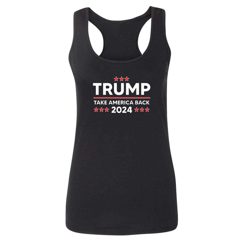 Donald Trump 2024 Take America Back MAGA Womens Tee & Tank
