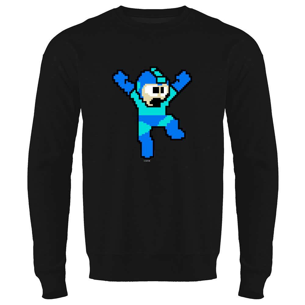 Mega Man 8 Bit Retro Jump Megaman Video Gaming Long Sleeve – Gotham ...