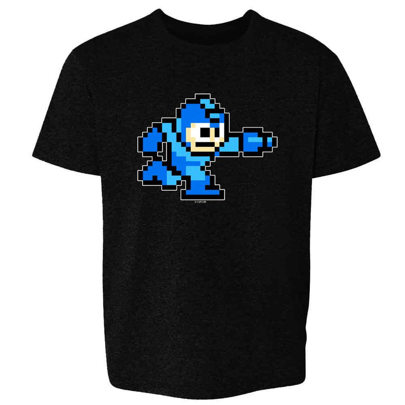 Mega Man 8 Bit Running Vintage Video Game Megaman Kids & Youth Tee