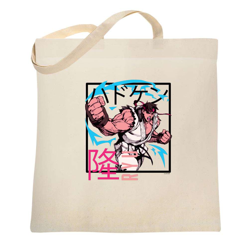 Ryu Video Gamer Art Street Fighter 2 Retro 90s Tote Bag