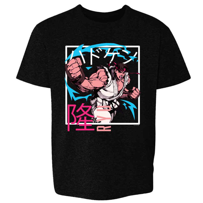 Ryu Video Gamer Art Street Fighter 2 Retro 90s Kids & Youth Tee