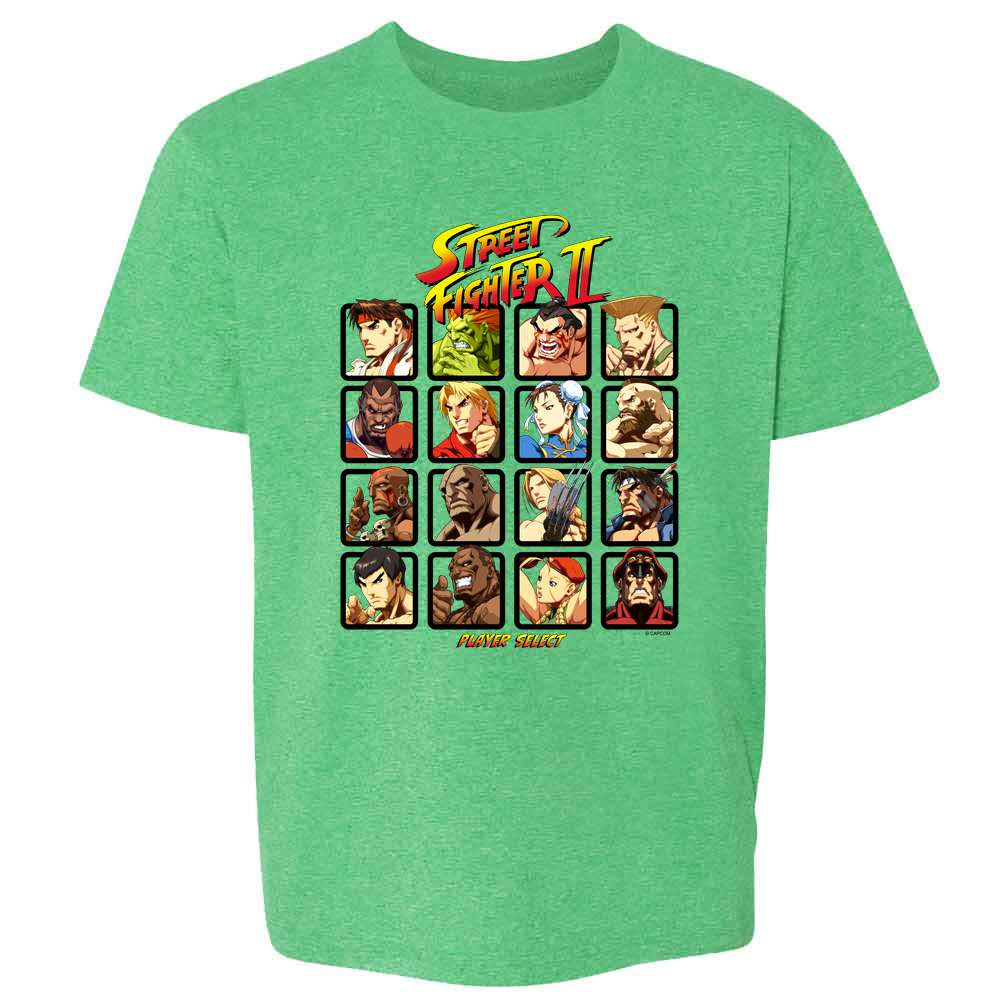 Maglietta Uomo Street Fighter Turbo Player Select - Bison, Vega, Sagat, Combat Capcom (American Classics)
