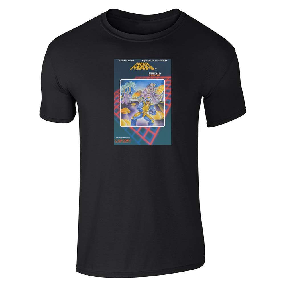 Mega Man Original Box Art Retro Gamer Video Game Unisex Tee