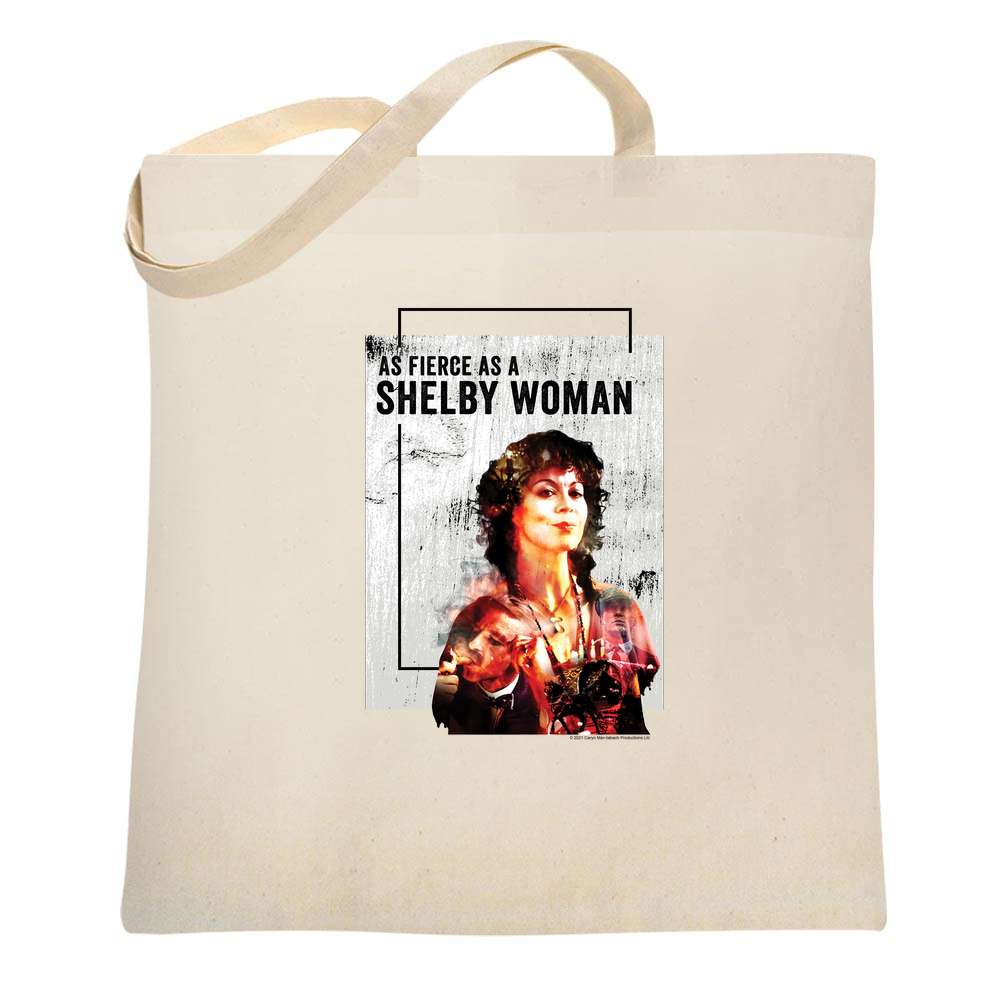 Peaky Blinders Merchandise Fierce as Shelby Woman Tote Bag