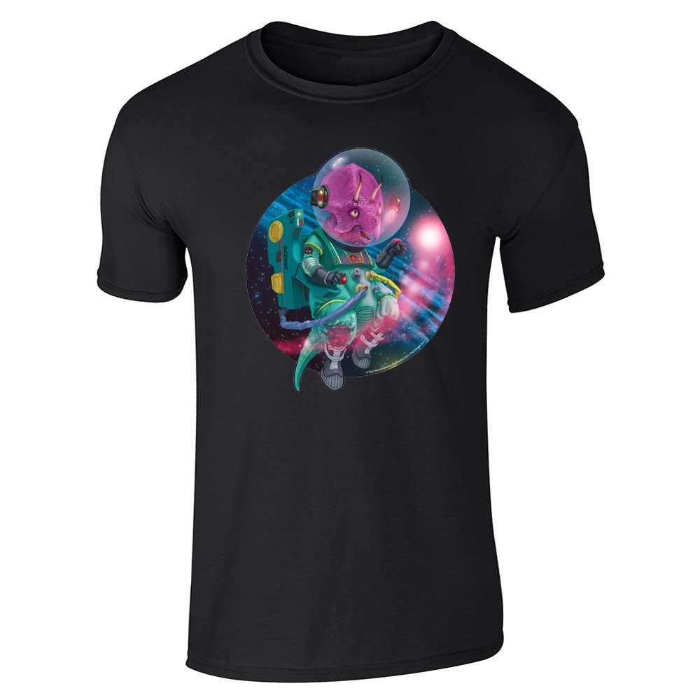 Triceratops Dinosaurs In Space Funny Cute  Unisex Tee