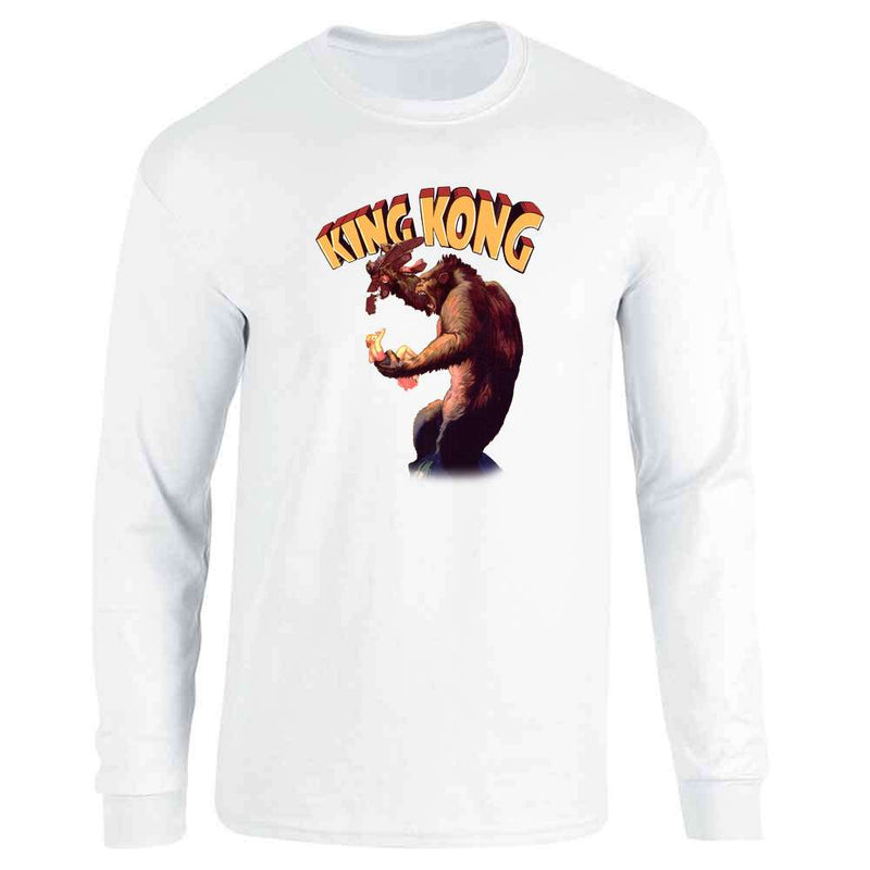 King Kong Movie Poster Vintage Retro Monster Long Sleeve