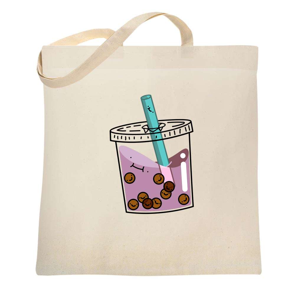 Kawaii Boba Tea Pearl Drink Funny Cute Anime  Tote Bag