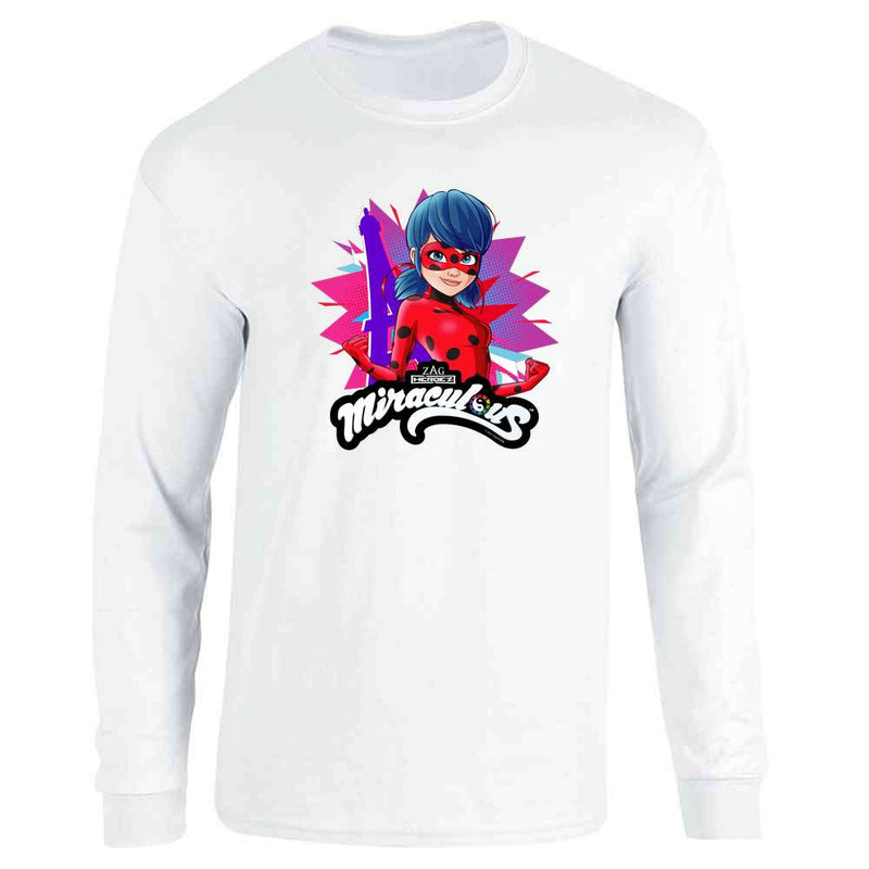 Miraculous Ladybug and Cat Noir Merch Purple Tower Long Sleeve