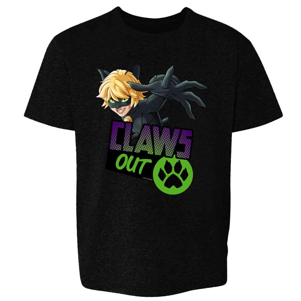 Miraculous Ladybug and Cat Noir Merch Claws Out Kids & Youth Tee
