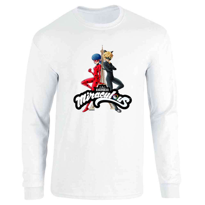 Miraculous Ladybug and Cat Noir Merch Eiffel Tower Long Sleeve
