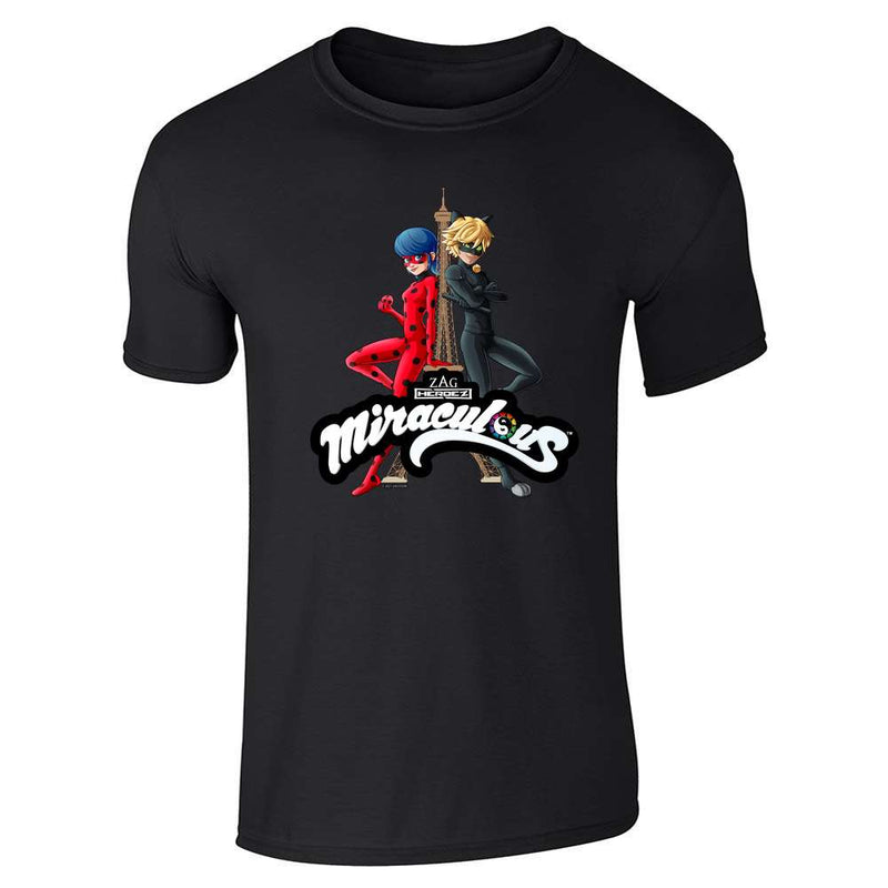 Miraculous Ladybug and Cat Noir Merch Eiffel Tower Unisex Tee