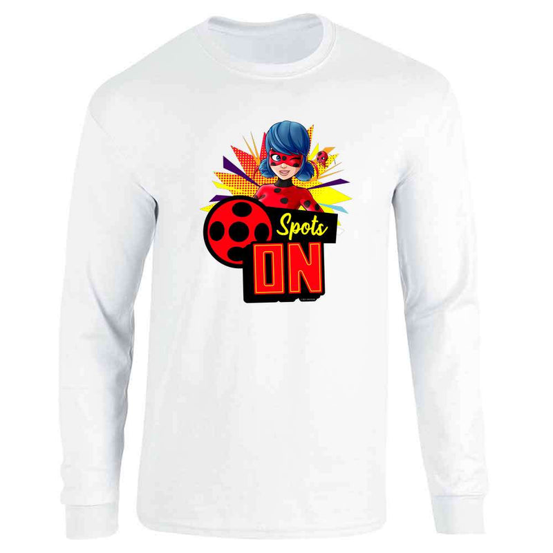 Miraculous Ladybug and Cat Noir Merch Spots On Long Sleeve