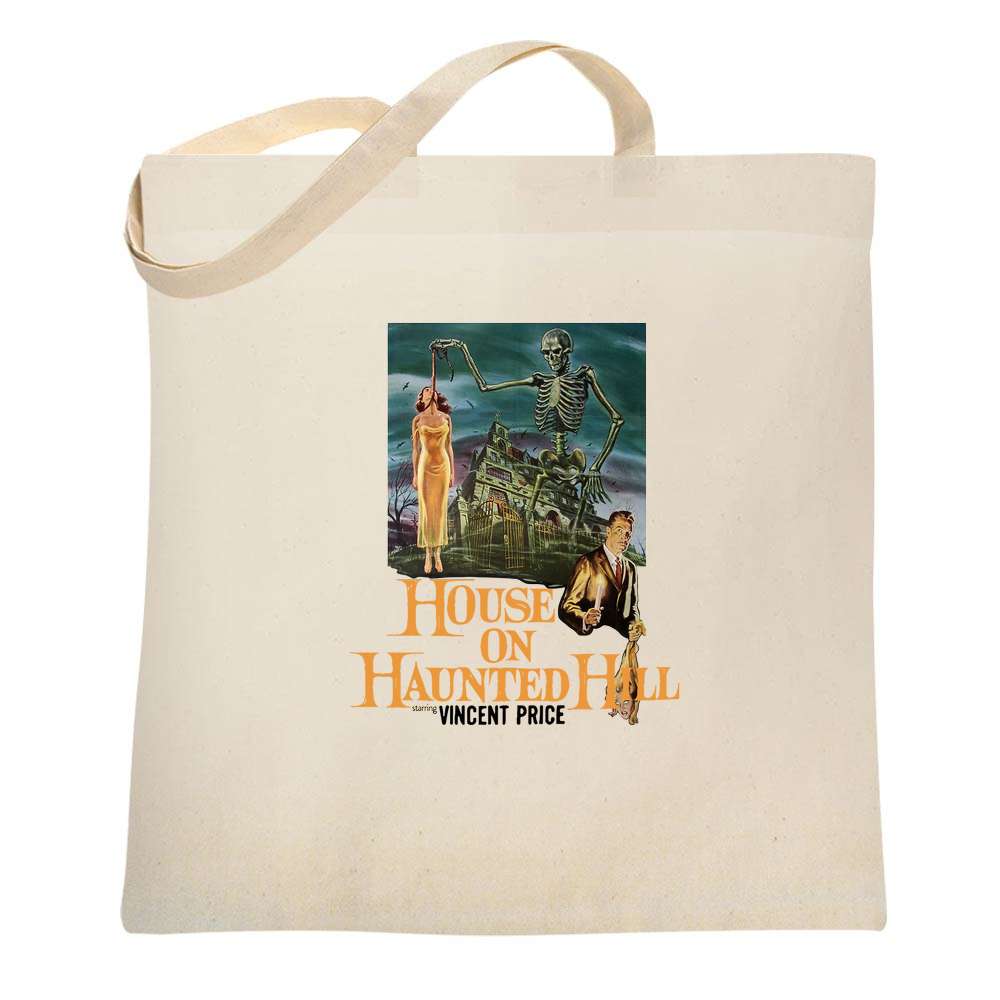 House On Haunted Hill Vintage Horror Movie  Tote Bag