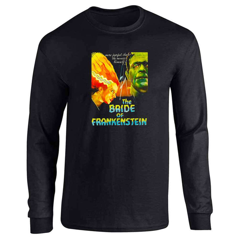 Bride of Frankenstein Classic Horror Movie Goth Long Sleeve