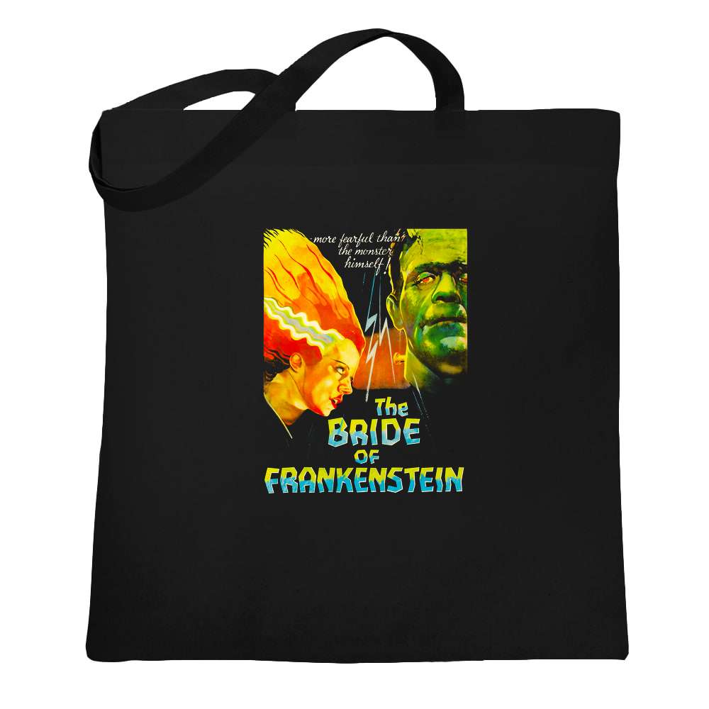 Bride of Frankenstein Classic Horror Movie Goth Tote Bag