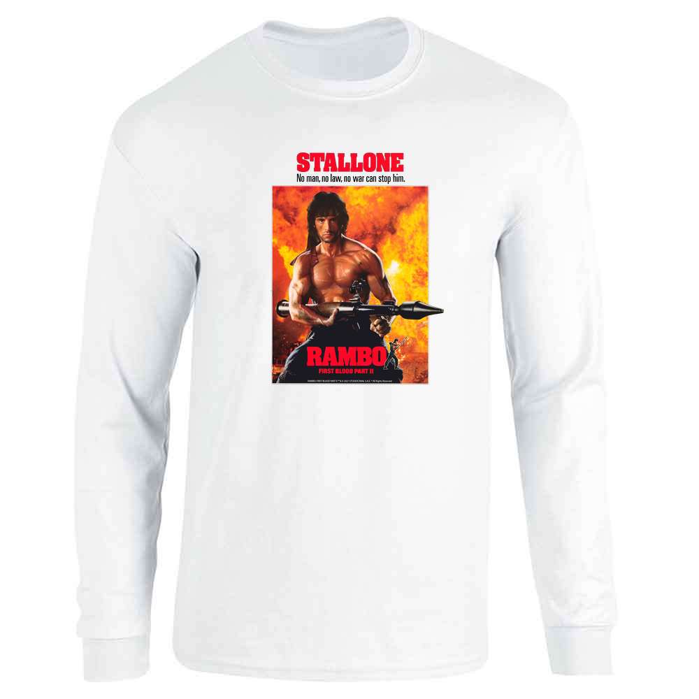 Rambo First Blood Part II 80s Movie Stallone Long Sleeve