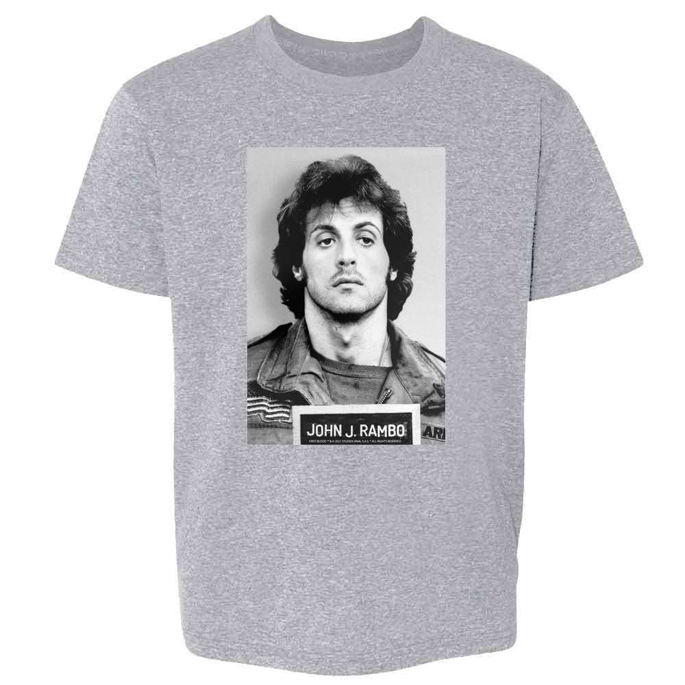 John J Rambo Mugshot Sylvester Stallone Movie Kids & Youth Tee