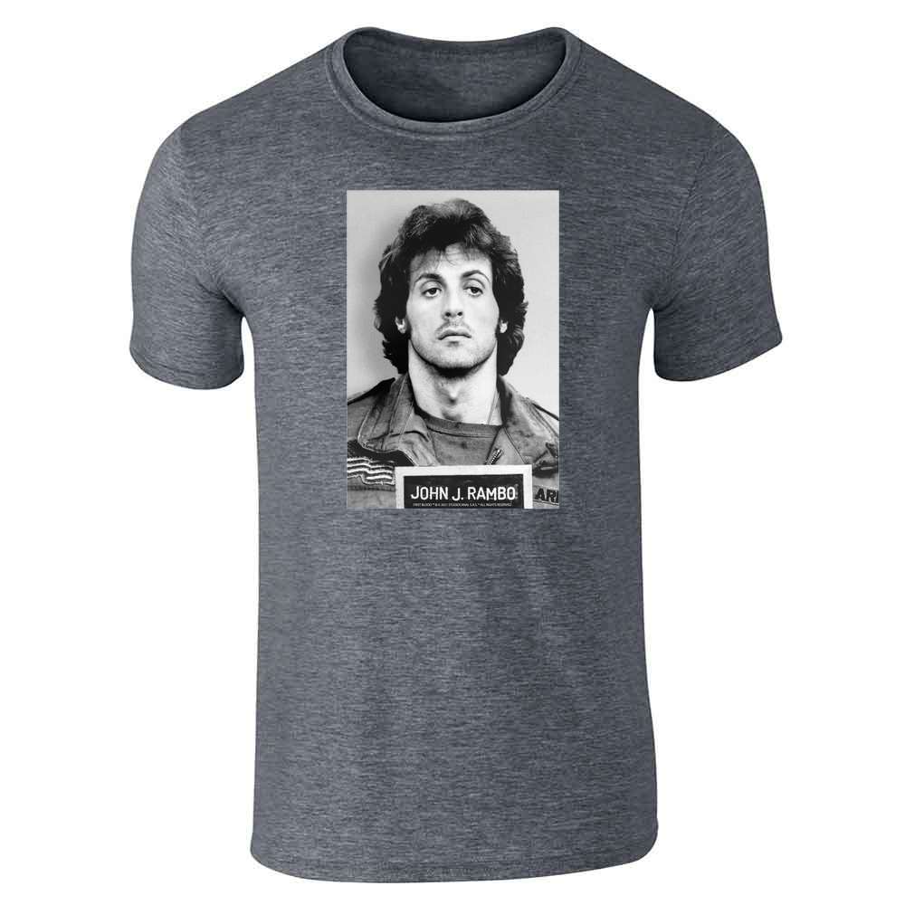 John J Rambo Mugshot Sylvester Stallone Movie Unisex Tee – Gotham Gifts ...