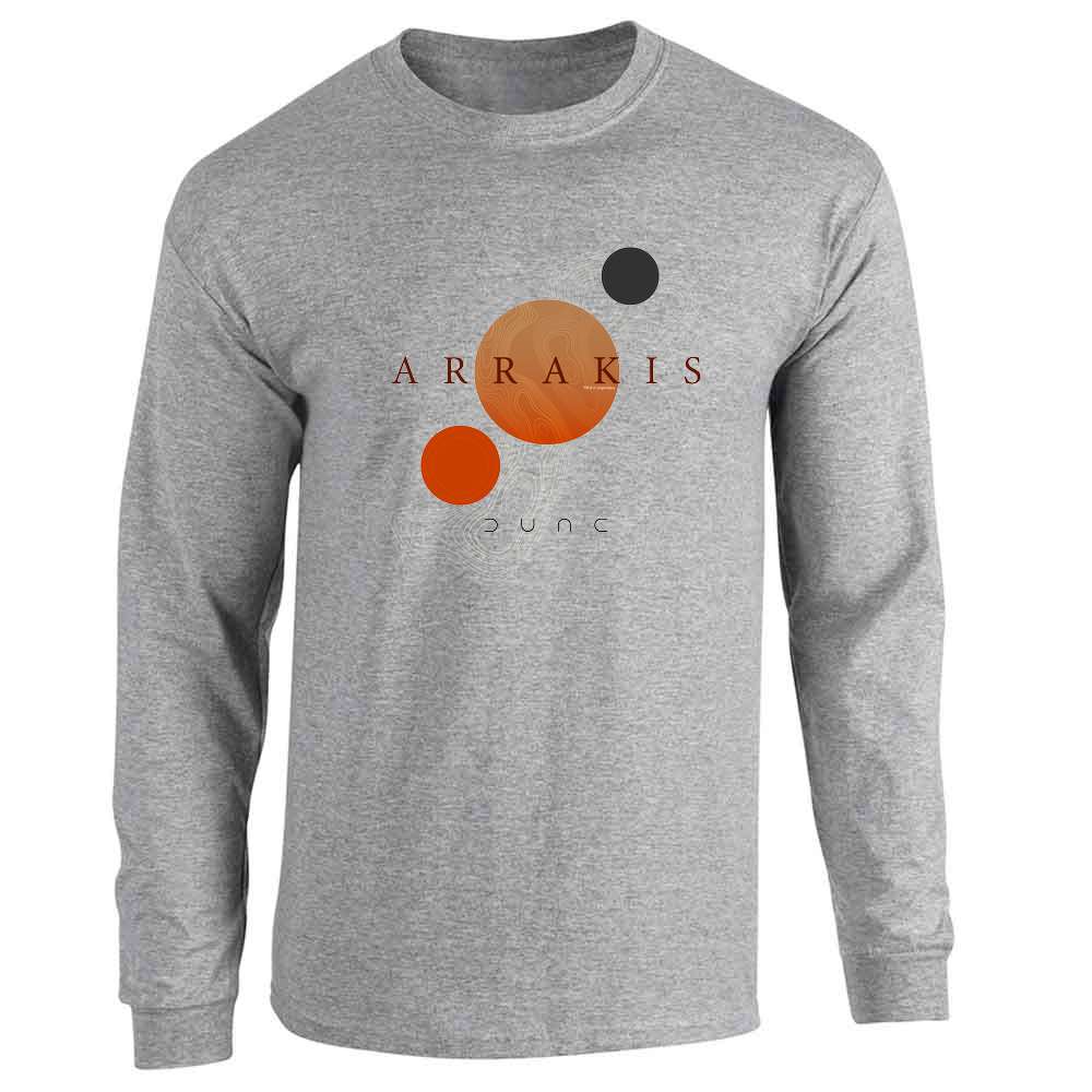 Dune Merchandise Planet Arrakis Map Movie Spice  Long Sleeve