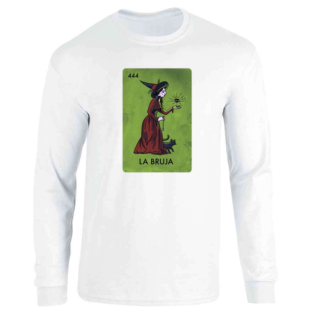 La Bruja Witch Mexican Lottery Parody Funny Horror Long Sleeve
