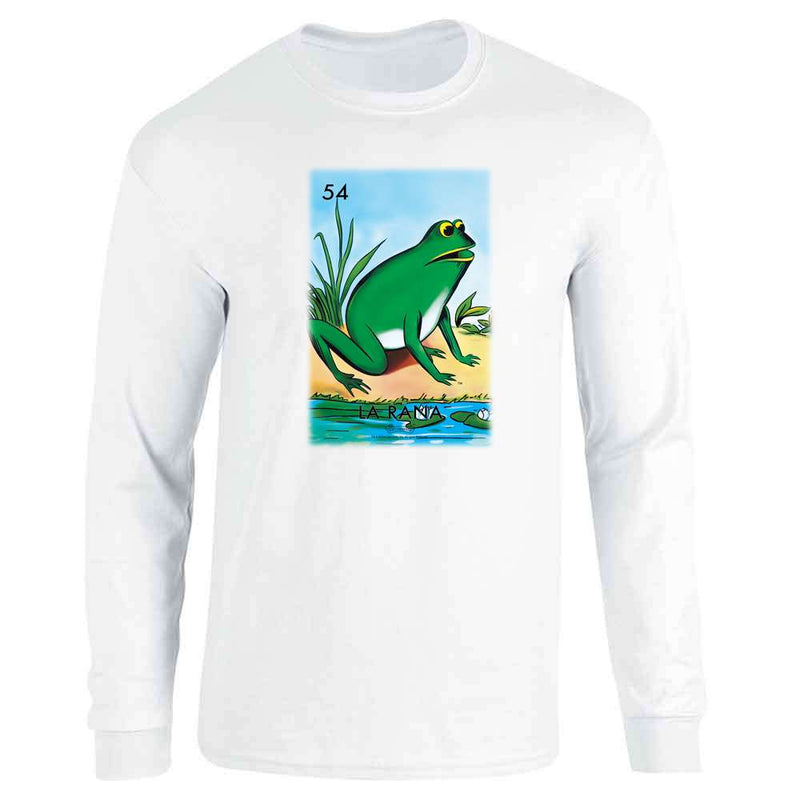 La Rana Frog Loteria Card Mexican Bingo Long Sleeve