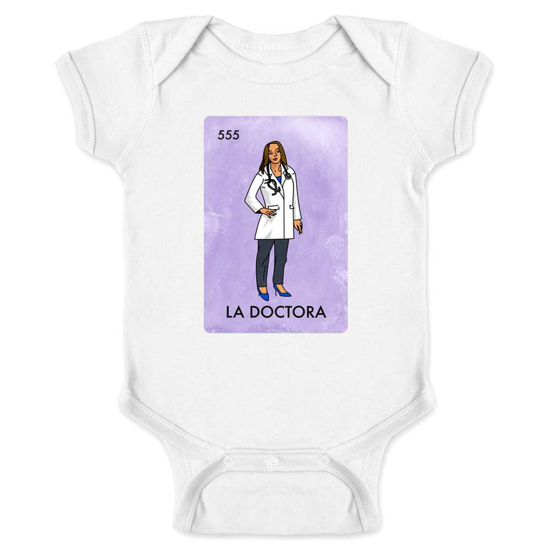 Doctor Hero La Doctora Mexican Lottery Gift Baby Bodysuit