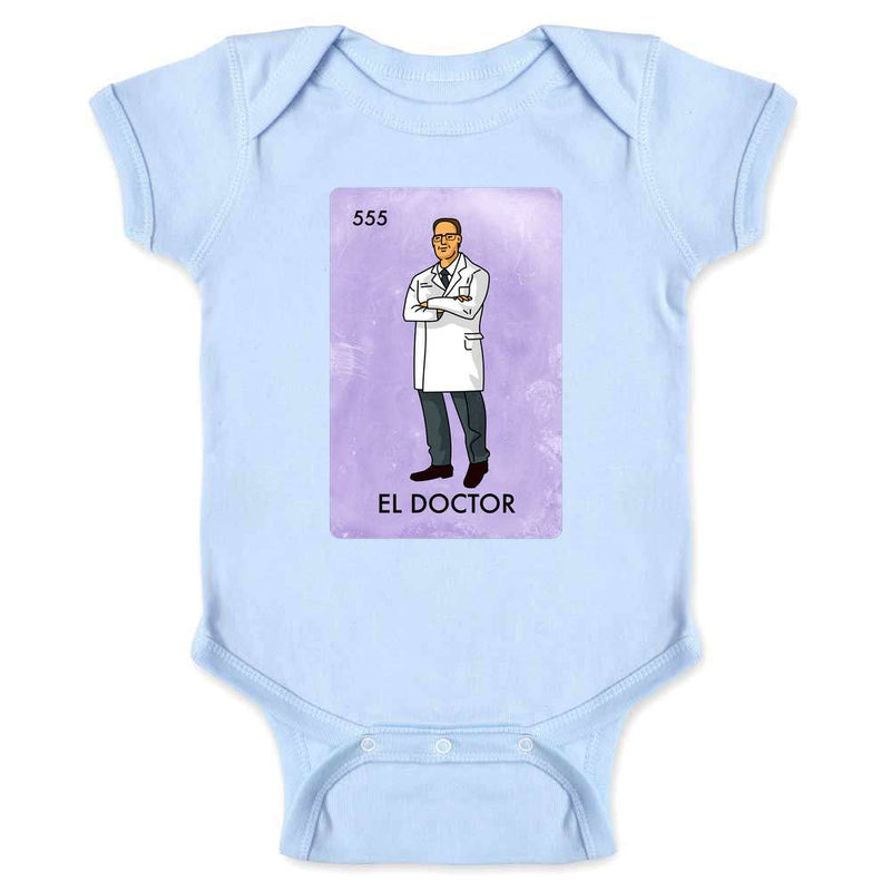 Doctor Hero El Doctor Mexican Lottery Gift Baby Bodysuit
