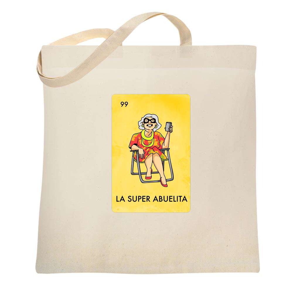 La Super Abuelita Abuela Grandma Mexican Lottery Tote Bag