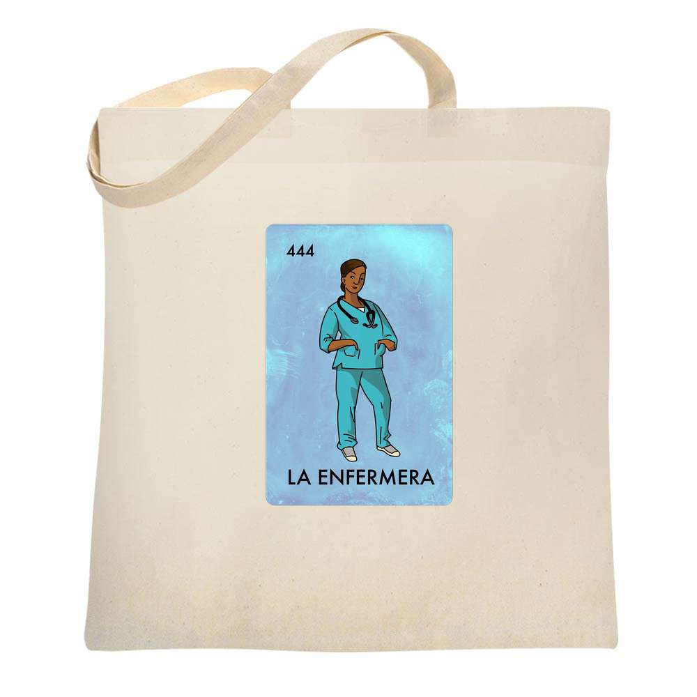 Nurse Hero La Enfermera Mexican Lottery Gift Tote Bag