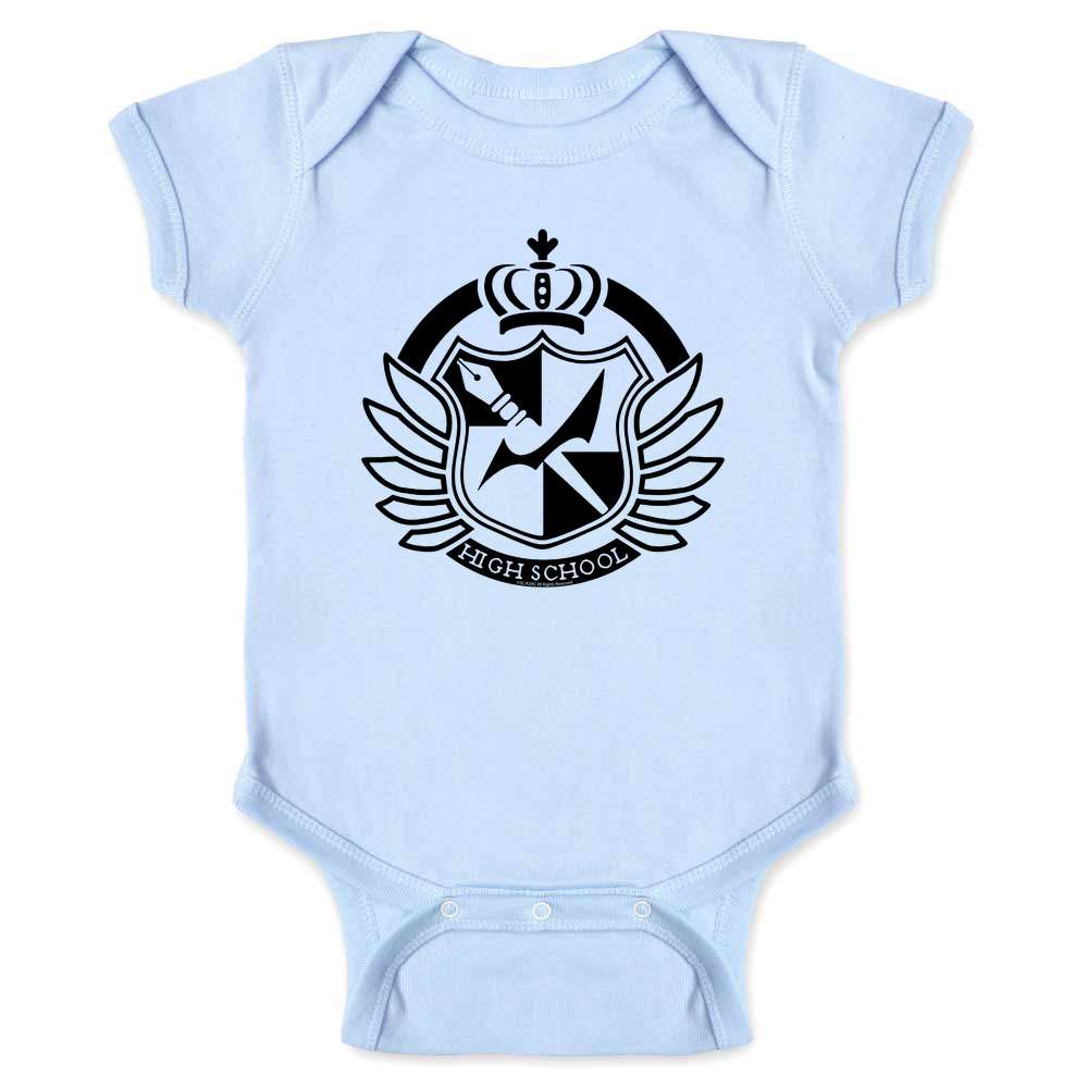 Dangan | Ronpa High School Crest Anime Shirt Baby Bodysuit