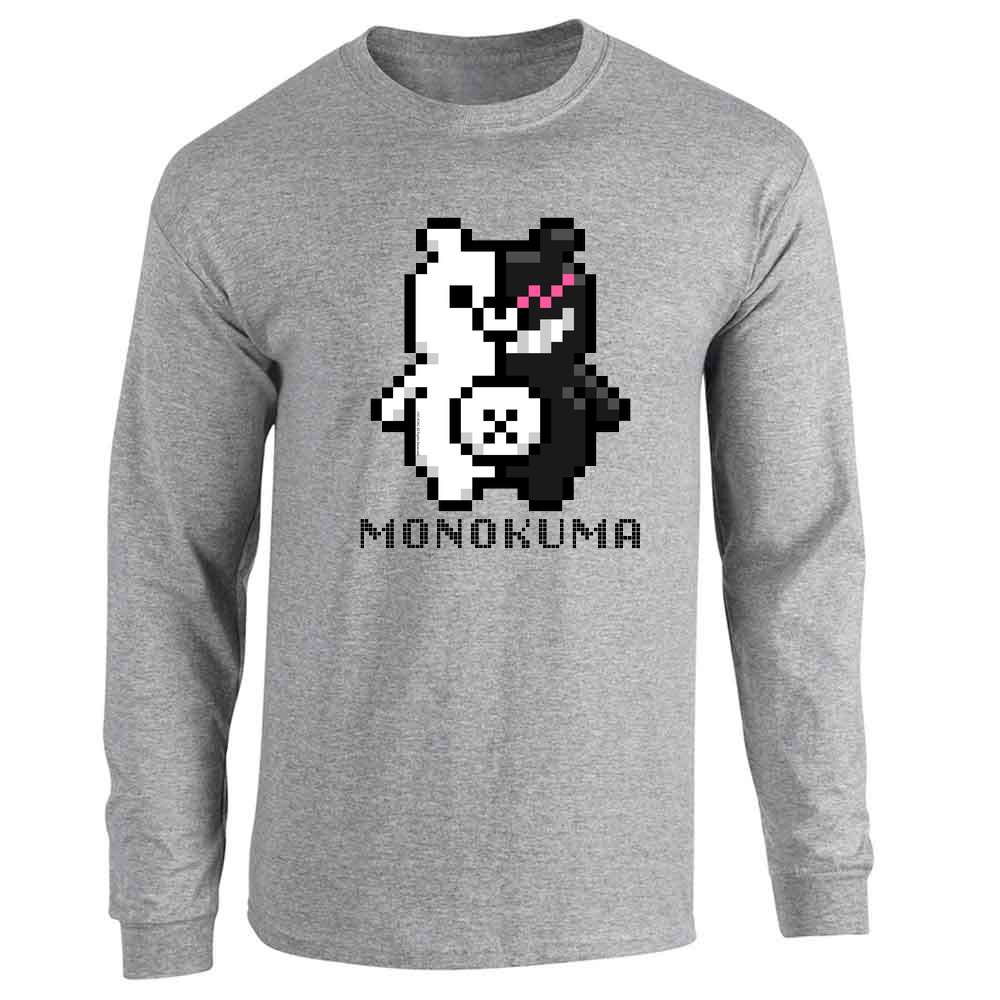 Dangan | Ronpa Monokuma 8bit Anime Shirt Long Sleeve