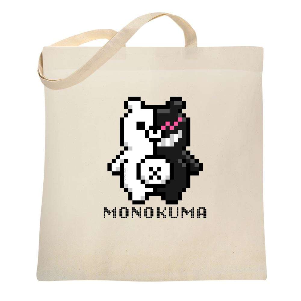 Dangan | Ronpa Monokuma 8bit Anime Shirt Tote Bag