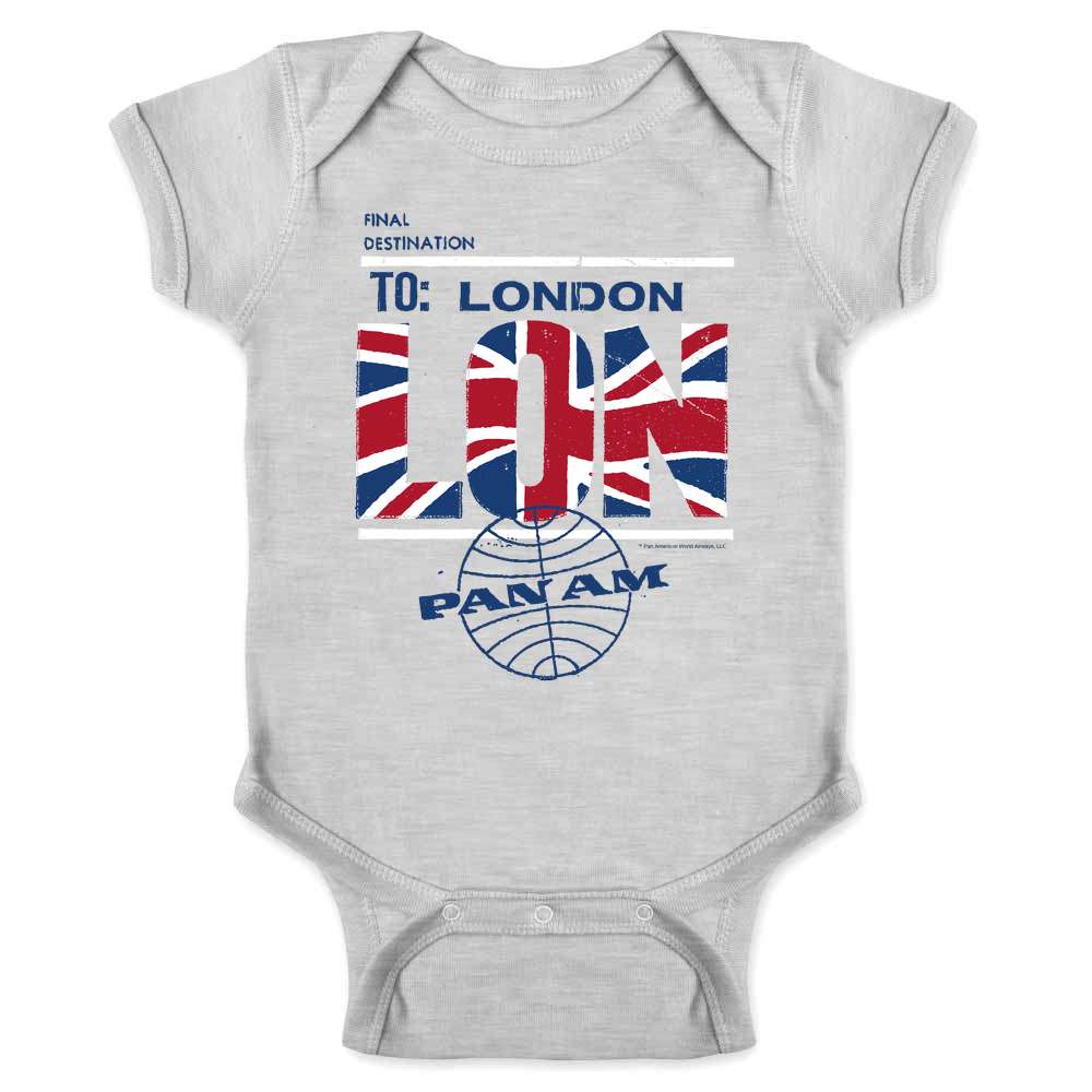 Pan Am London Travel Shirt Baby Bodysuit