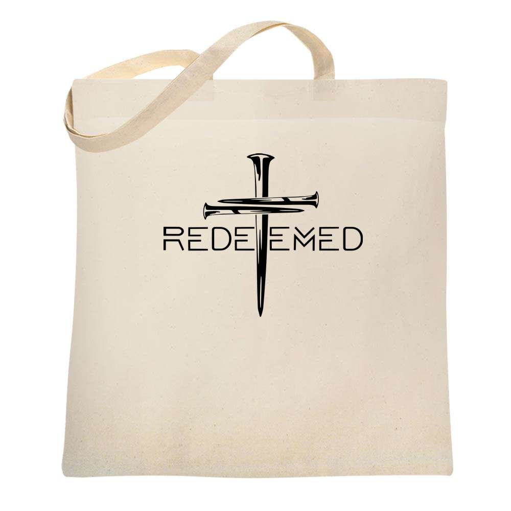Redeemed Cross Nails Christian Ephesians Tote Bag