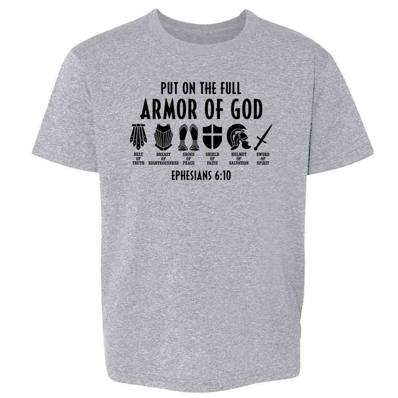 Put on the Full Armor of God Ephesians Christian Kids & Youth Tee
