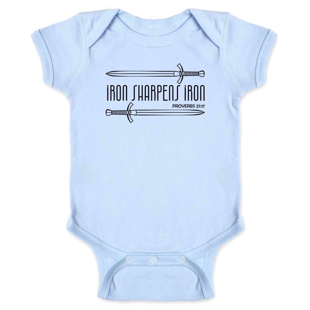 Iron Sharpens Iron Christian Baby Bodysuit