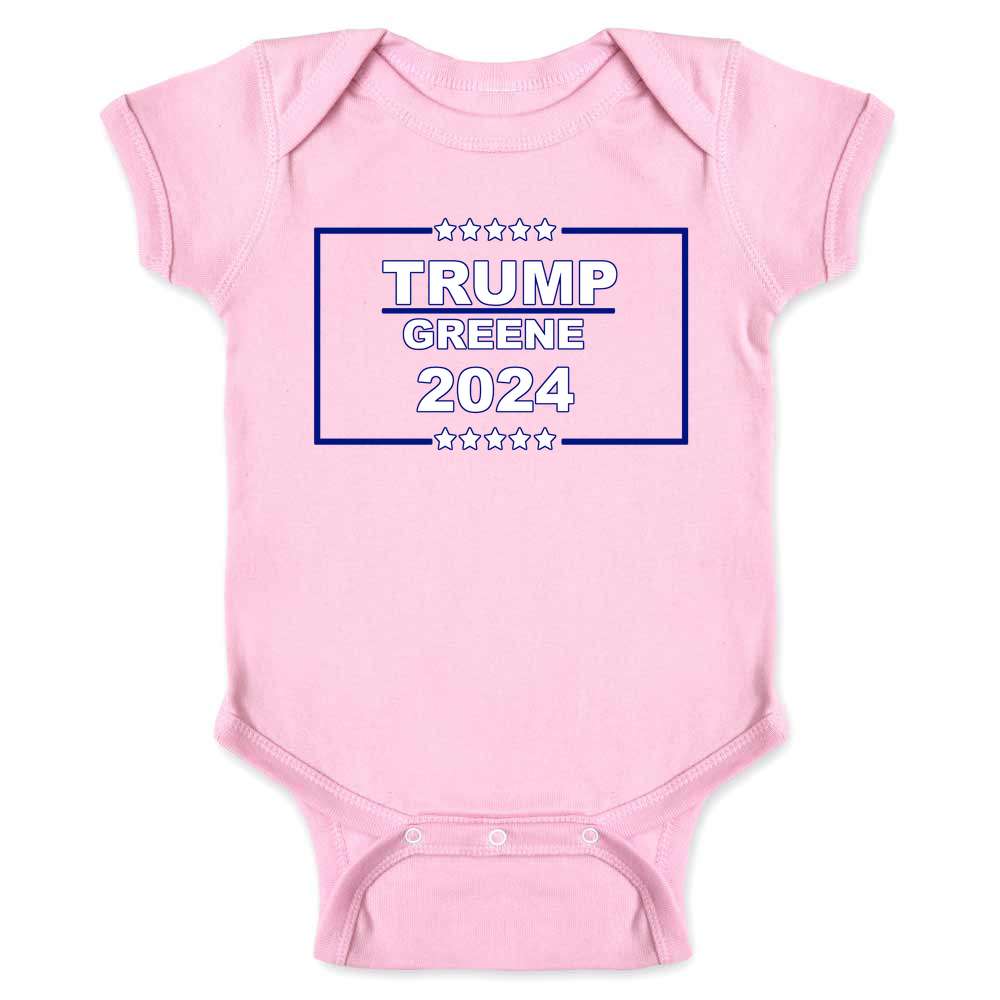 Trump Greene 2024 President Campaign Baby Bodysuit