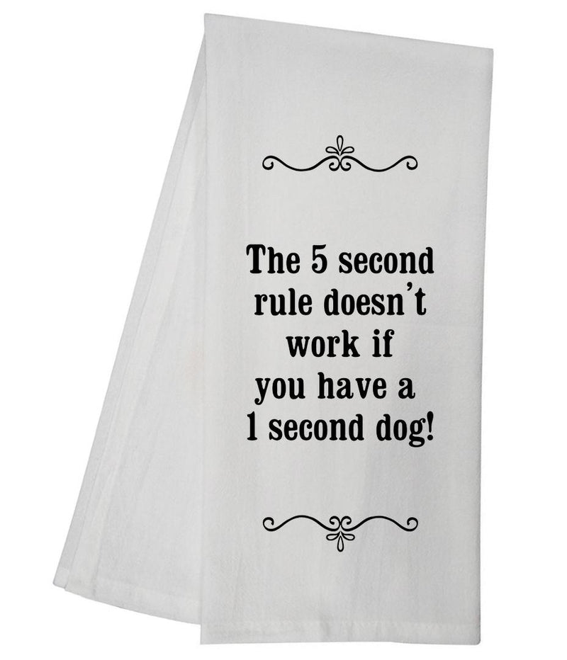5 Second Rule Tea Towel GGTT100