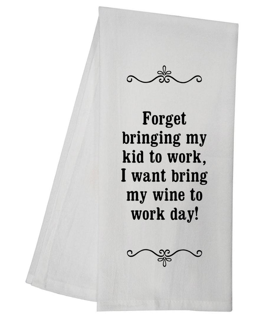 Wine Work Tea Towel GGTT102