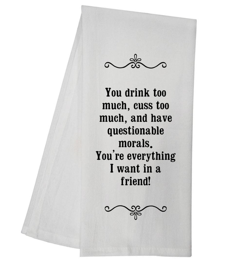 Drink and Cuss Tea Towel GGTT112 / SFT0017