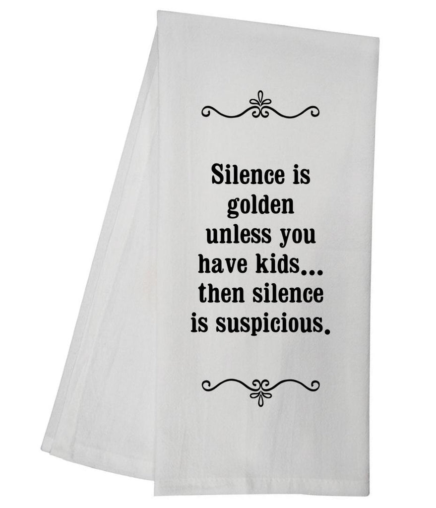 Silence Is Golden Tea Towel GGTT113 / SFT0018