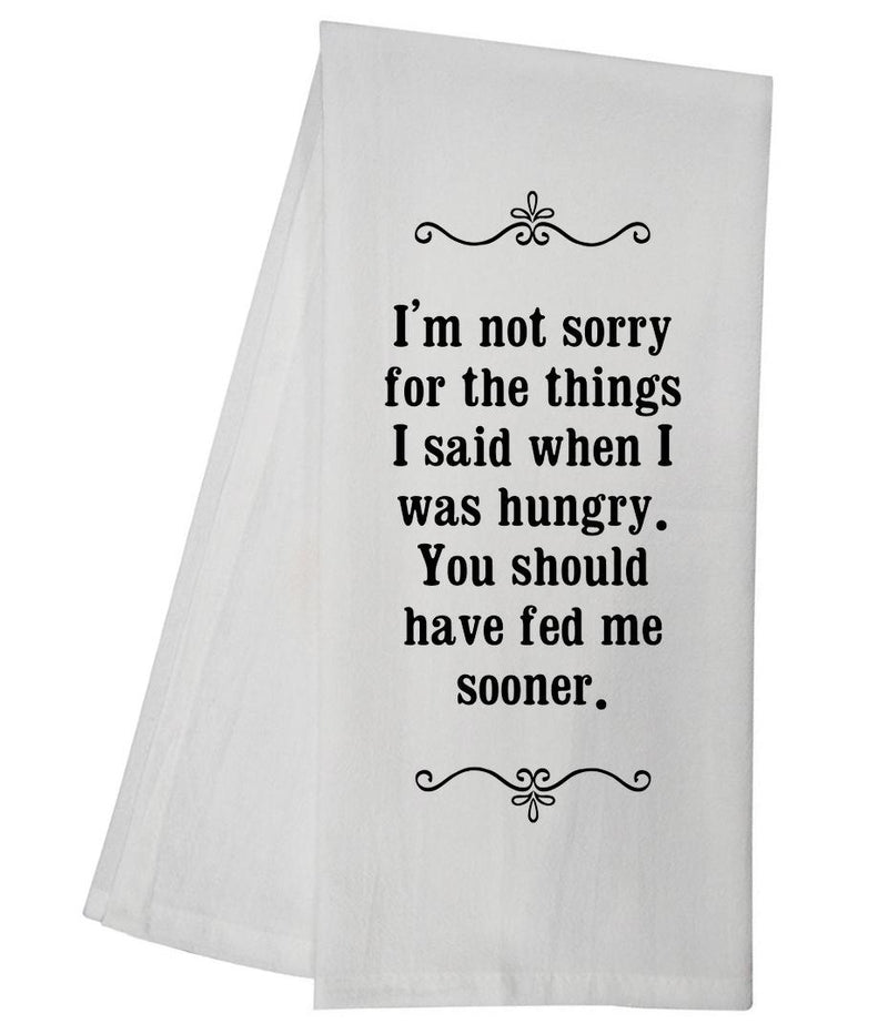 Hungry Tea Towel GGTT165 / SMILET14