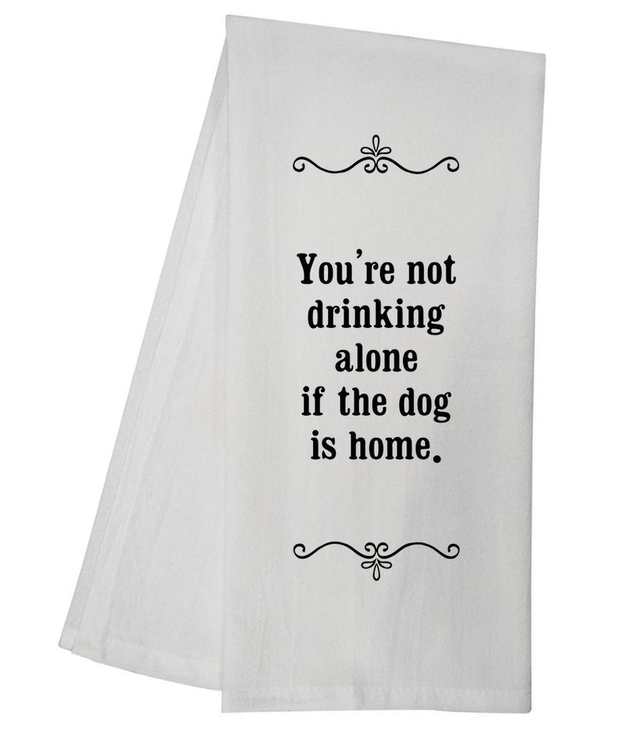 Drink Alone Tea Towel GGTT193 / SMILET42