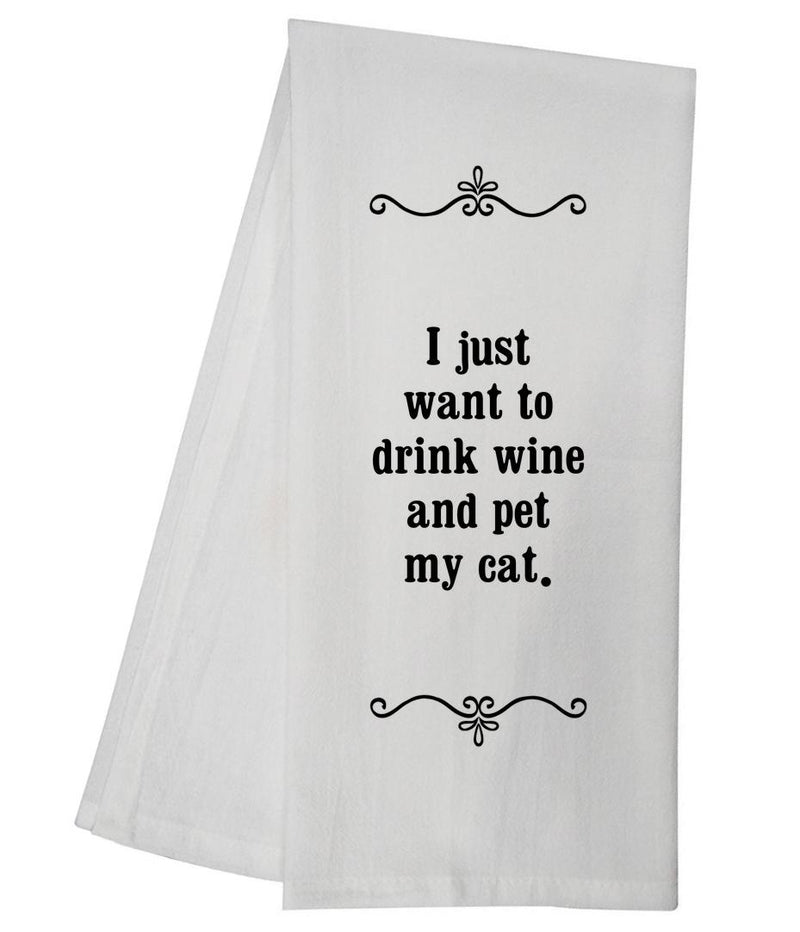 Pet My Cat Tea Towel GGTT310 / SFT0002