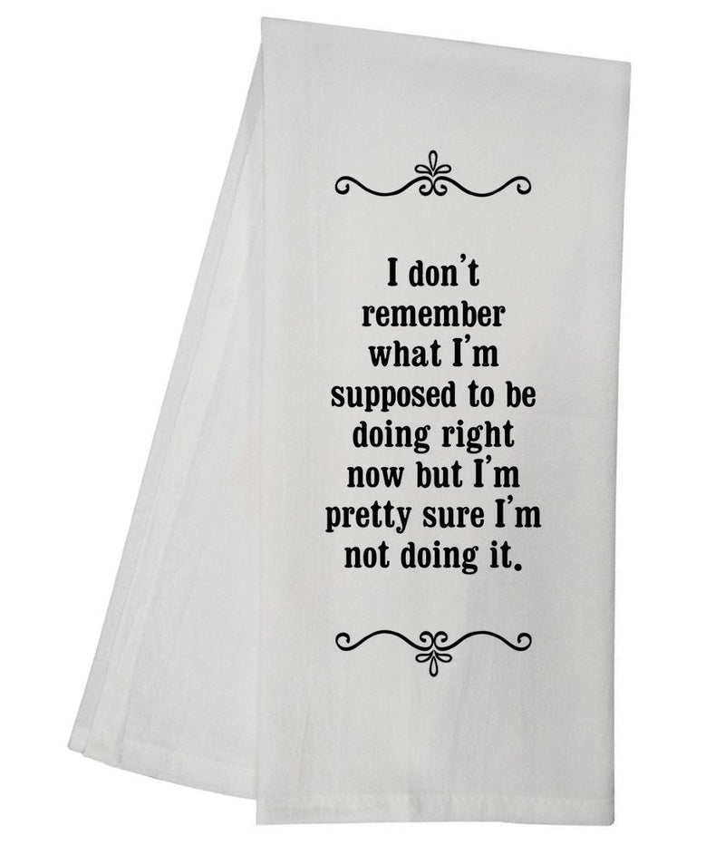 Don&apos;t Remember Tea Towel GGTT283 / SFT0049