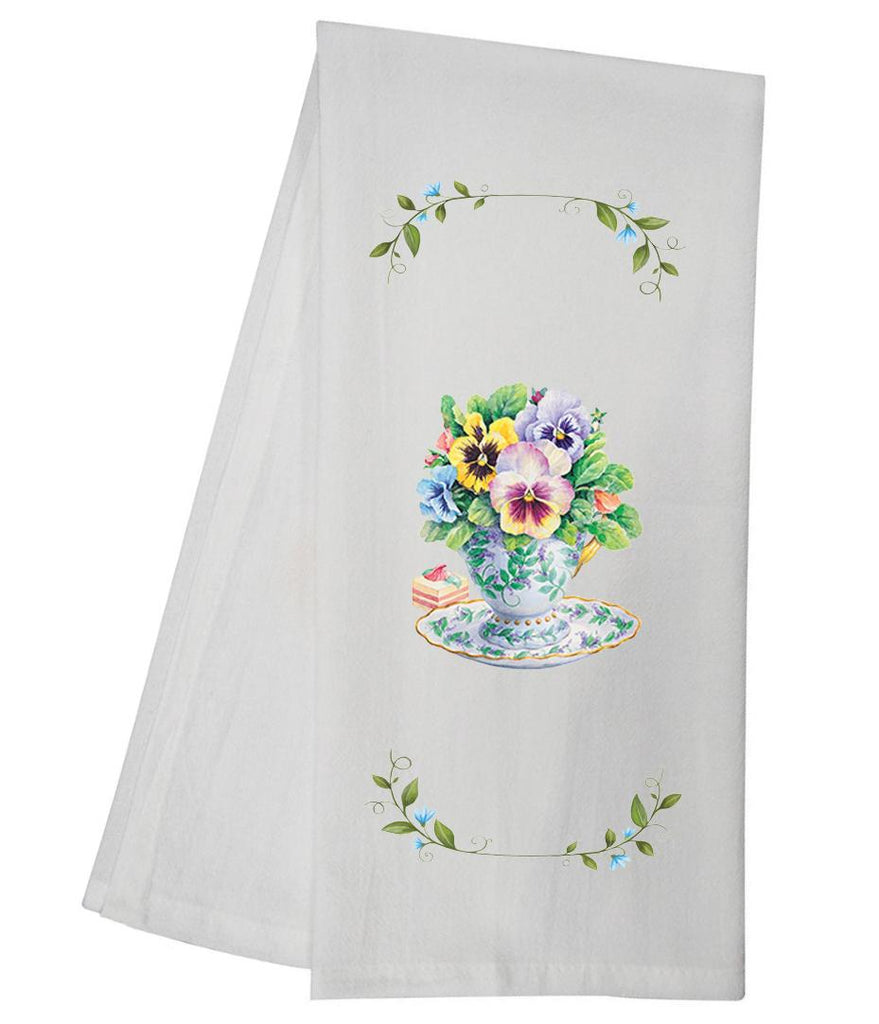 Pansy Tea Towel CWTT01