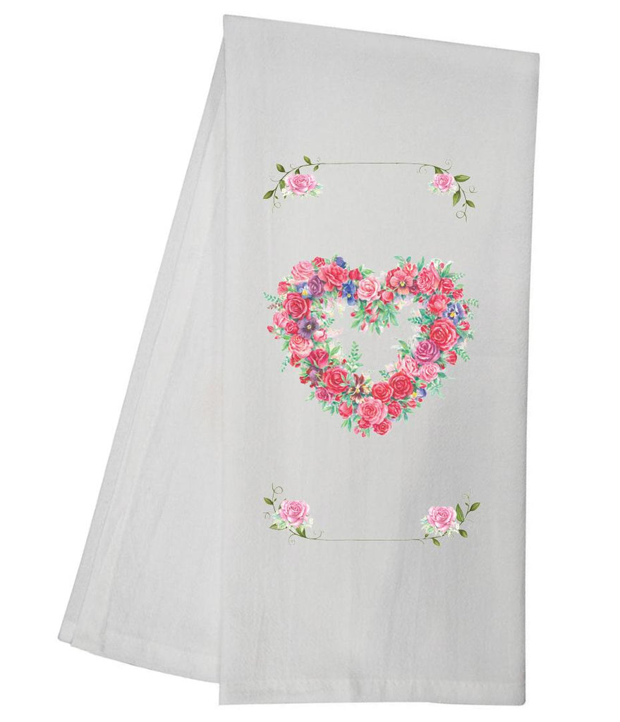 Rose Heart Tea Towel CWTT07